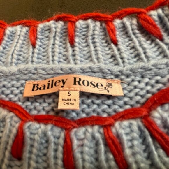 Bailey Rose Lobster Sweater Small Blue/Red - Picture 9 of 16